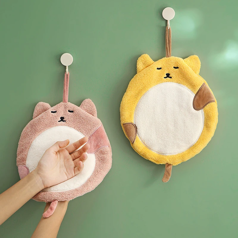 

Fat Cat Shape Towel Absorbent Kitchen Cleaning Cloths Non-stick Oil Dish Towel Rags Napkins Tableware Household Cleaning Towel