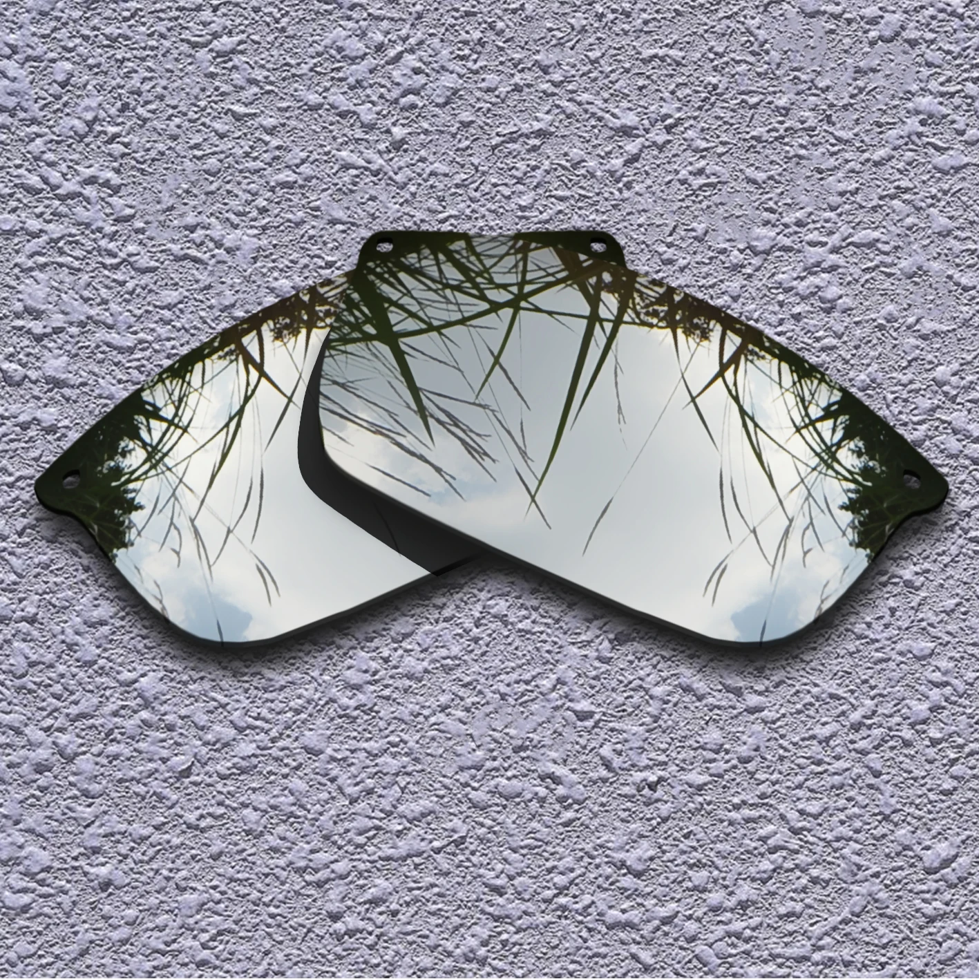 Серебряные зеркальные поляризационные сменные линзы для оправы солнцезащитных