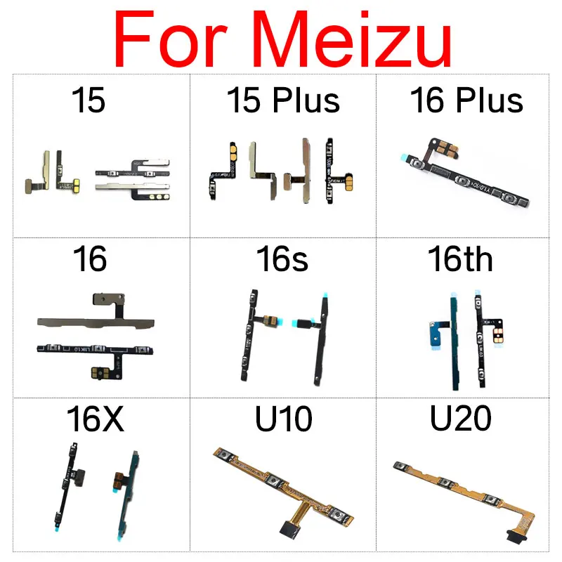 Гибкий кабель питания и громкости для Meizu M6S M6 Note кнопка включения управления