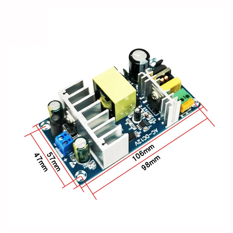 

DC12V power supply board 12V8A switching power supply board module high-power power supply bare board 100W AC85~265V