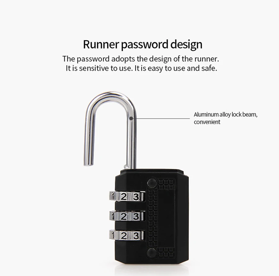 

Travel trolley luggage accessories lock drawer durable lock backpack gym locker lock password lock metal padlock