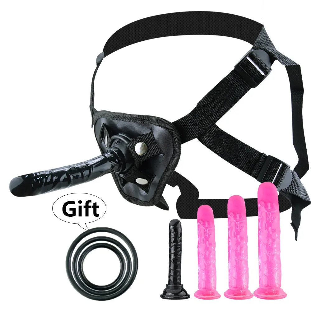 Мягкий фаллоимитатор на ремешке с присоской огромный страпон трусики для