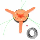 Новейший трослезвие двойного назначения для триммера, со стальной проволокой, для газонокосилки, кустореза, нейлоновая нить