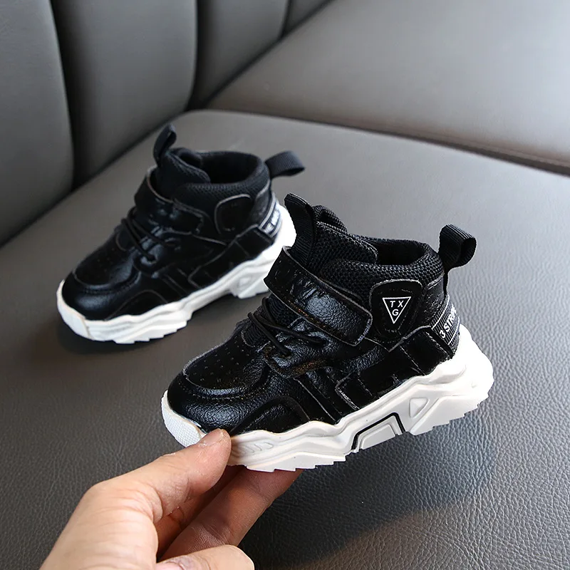 Зимняя детская повседневная обувь дышащая для малышей спортивная с мягкой