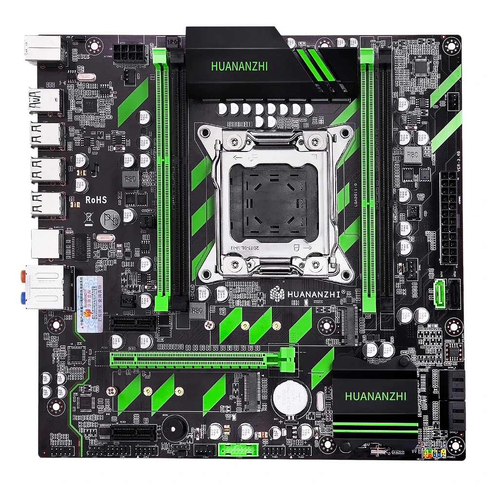 Комплект материнской платы huanan Zhi X79 X79-ZD3 M.2 NVME MATX с процессором Intel Xeon E5 2689 2,5 ГГц 4*8 Гб(32 ГБ) DDR3 1600 МГц ECC/REG ram