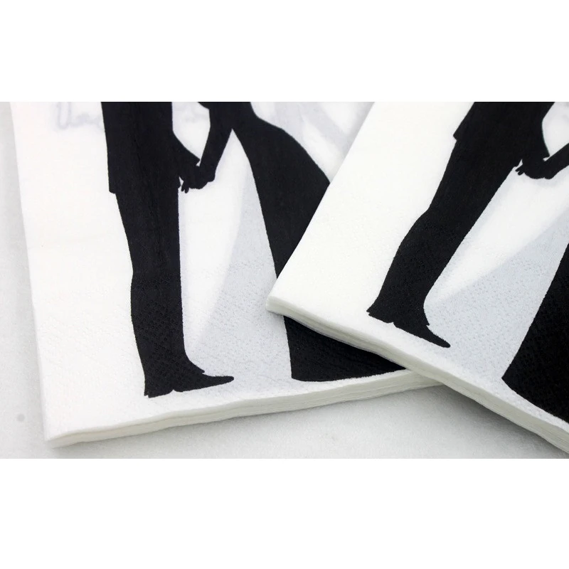 20 шт./партия напечатанные свадебные бумажные салфетки для арабских вечерние