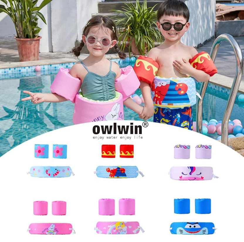 

2021 new Baby Swim Rings Cartoon Foam Arm Ring Buoyancy Vest Floating Garment Kids Safety Life Jacket Children Swim Life Vests