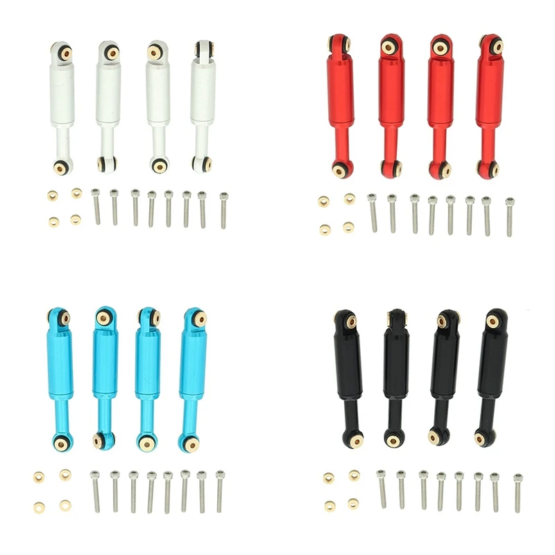 

4 шт Металлические Амортизаторы демпфер для осевой SCX24 90081 1/24 RC автомобиль гусеничные обновления Запчасти аксессуары