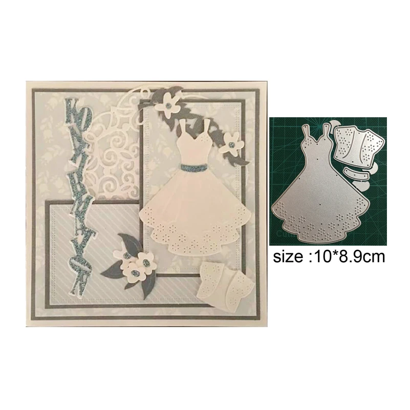 

Princess skirt Dress new Metal Cutting Dies Scrapbooking DIY Album Paper Card Craft Embossing stencil Dies