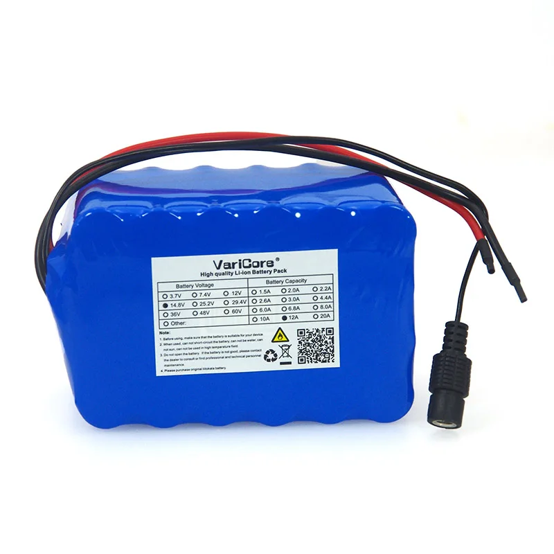 VariCore 14 8 V 12Ah 4s6p 18650 литий-ионный аккумулятор нагреватель для ночной рыбалки