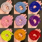 6-12 мм Натуральный камень + бусины их халцедона многоцветные круглые свободные бусины из нефрита для самостоятельного изготовления ювелирных изделий Браслеты ожерелья расходные материалы