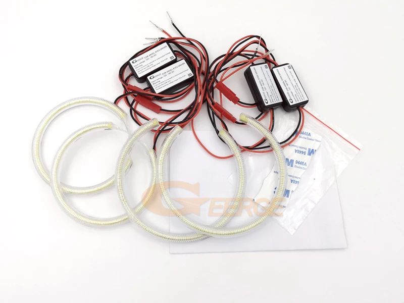 Отличный ультра яркий COB led Ангельские Глазки halo кольца автомобильный Стайлинг