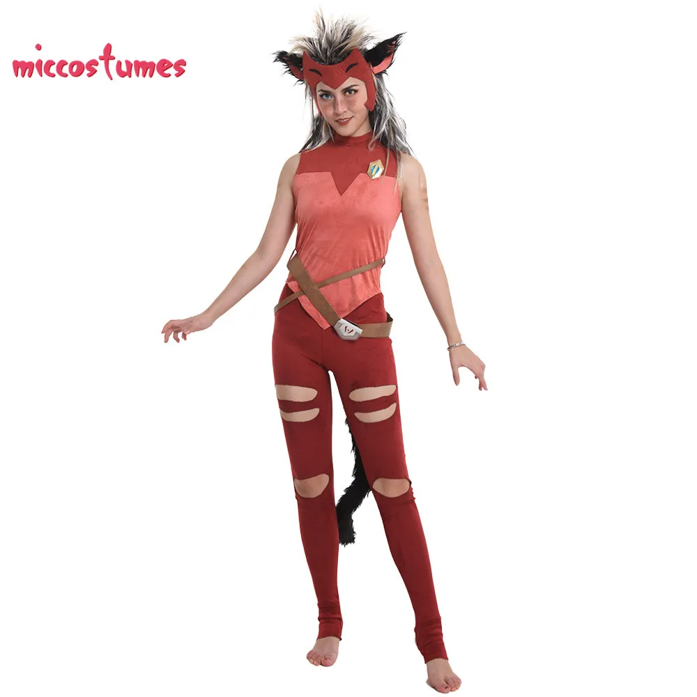 she ra catra cosplay costume with mask and beast ears women halloween outfit free global shipping