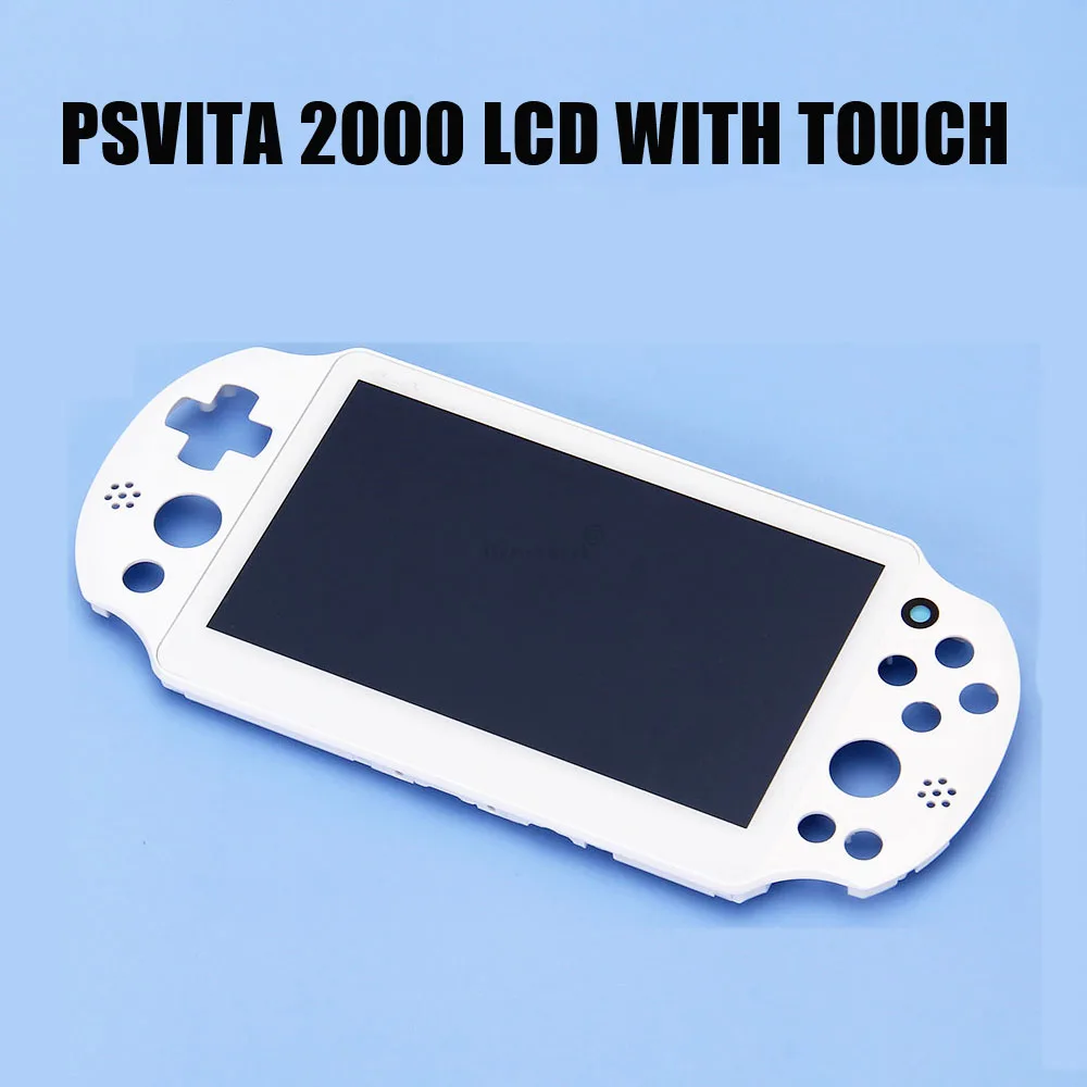 

Lcd with Touch LCD screen assembled Panel back cover + Frame For ps vita 2000 slim psv 2000 ps vita 2000