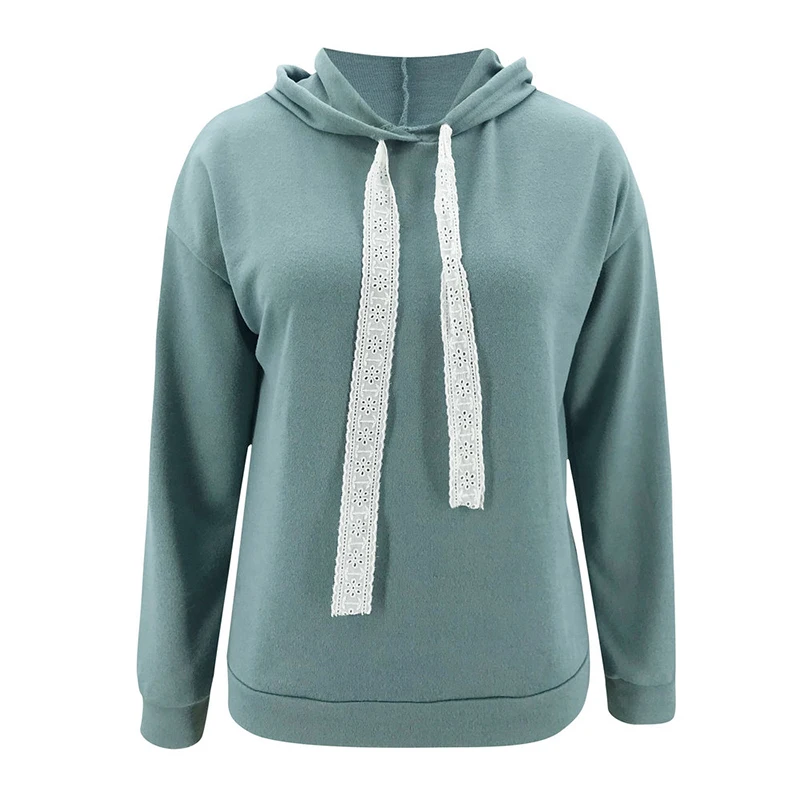 

Oversized Hoodie 2020 Women Autumn Winter Solid Green Long Sleeve Casual Loose Hooded Sweatshirt Sudadera Mujer Tops SJ7068C