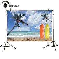 allenjoy summer beach surfboard photography background surfing sea tree sky cloud backdrop child holiday photobooth photophone