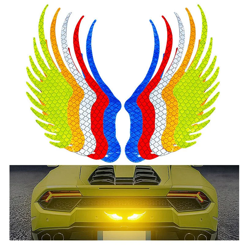 1 шт. Светоотражающая наклейка ангельские крылья | Автомобили и мотоциклы