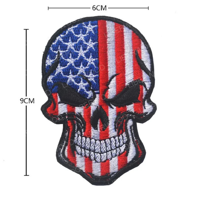 America Punisher Каратель Спартанский череп шлем Россия Американский Израиль Канада Испанский Великобритания Чешский Немецкий флаг патч тактический боевой дух нашивки значки - Цвет: America Punisher