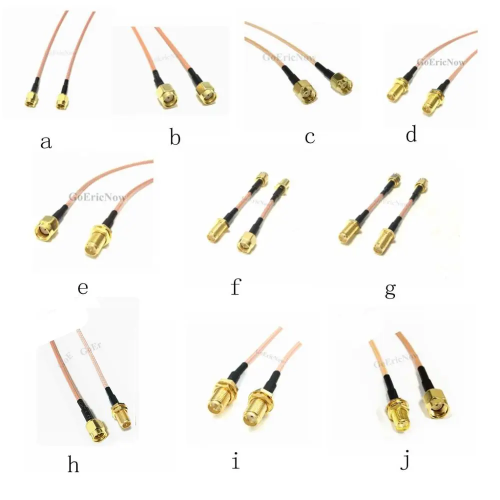 1 шт. RF коаксиальный кабель 50ohm SMA/RP SMA женский/Мужской к армированным пластиком SMA/