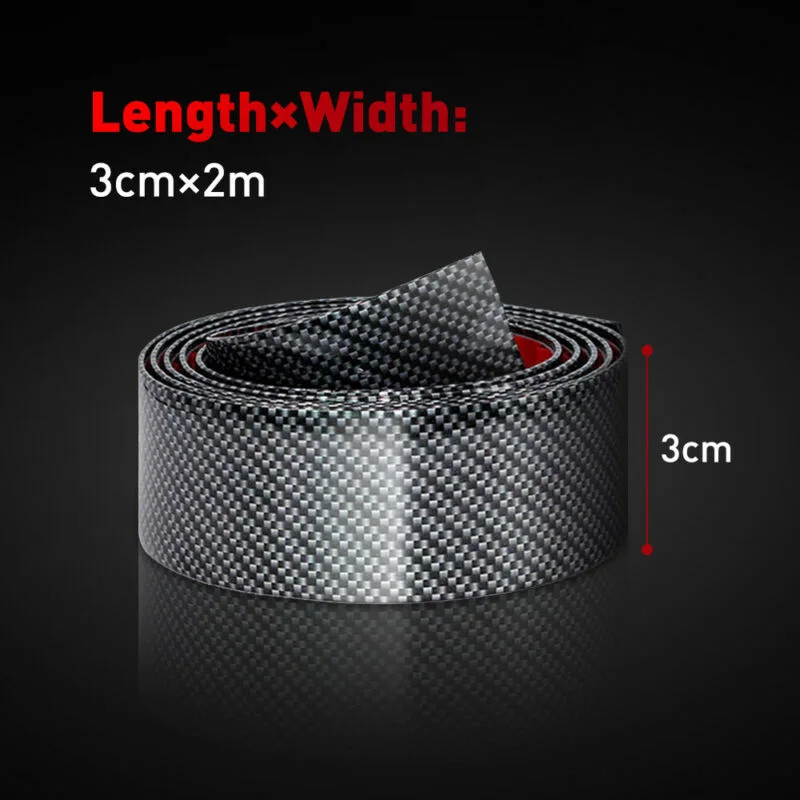 

Carbon fiber Anti-collision Strip Rubber Car Auto Cover Anti Scratch Sticker