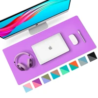 Double-Side Leather Desk Pad Mat Computer Table Keyboard Mat Gaming Mouse Pad Large Laptop Mat Gamer Mousepad For Office