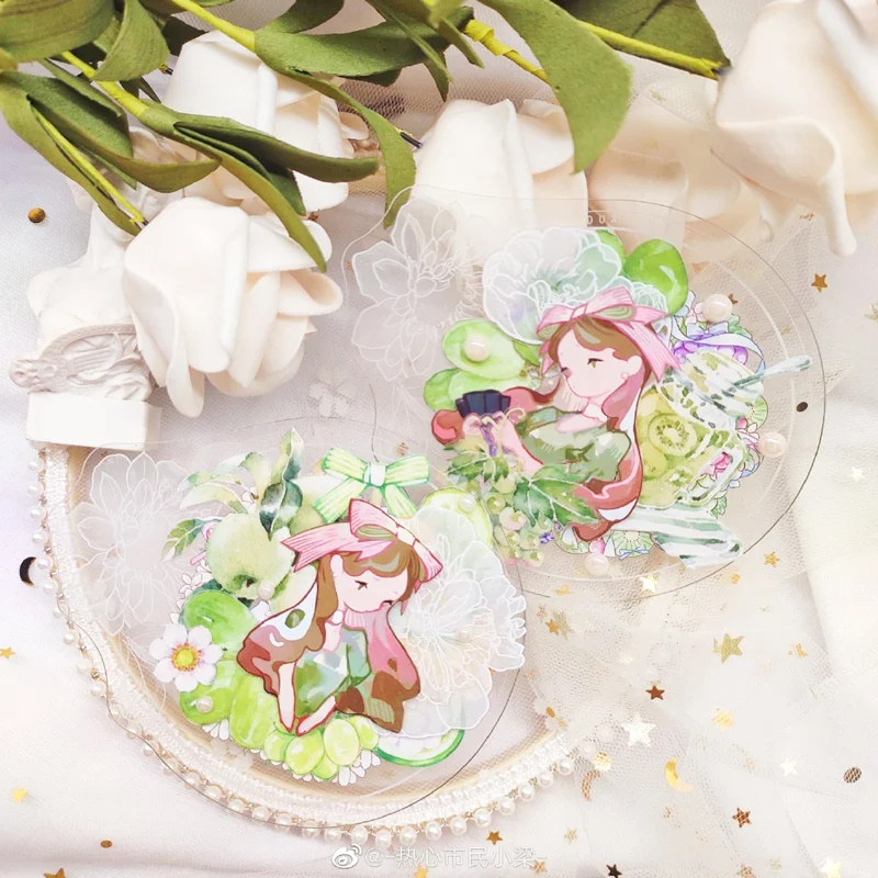 

1 Loop 3.1 x 100cm Transparent PET Collage Washi Tape Water Color Green Grapes