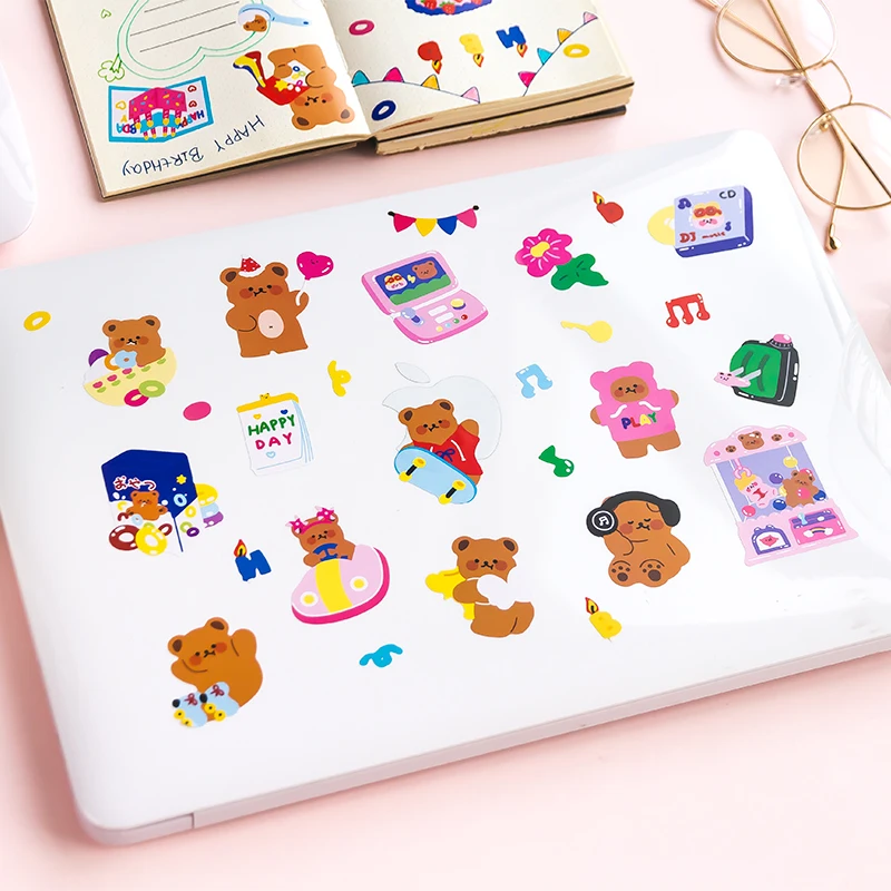 1 шт конфеты Медведь серии милые Креативные декоративные наклейки планировщик
