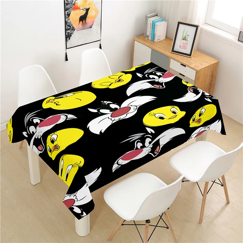 

Cartoon Animal Tablecloth polyester Hotel Picnic Table Rectangular Table Covers Home Dining Tea Table Decoration