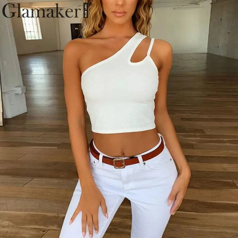 Glamaker, на одно плечо, шнурок, сексуальный укороченный топ, элегантный, бодикон, Женский камзол, для осени и зимы, вечерние, клубный, ночной, укороченный топ