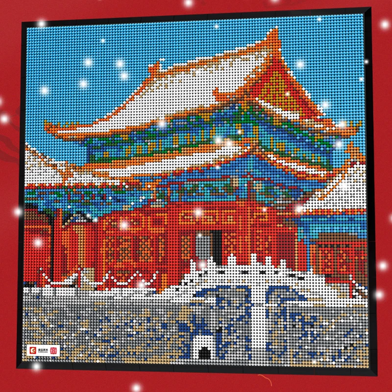 Миниатюрный строительный блок города всемирно известный пиксель архитектура