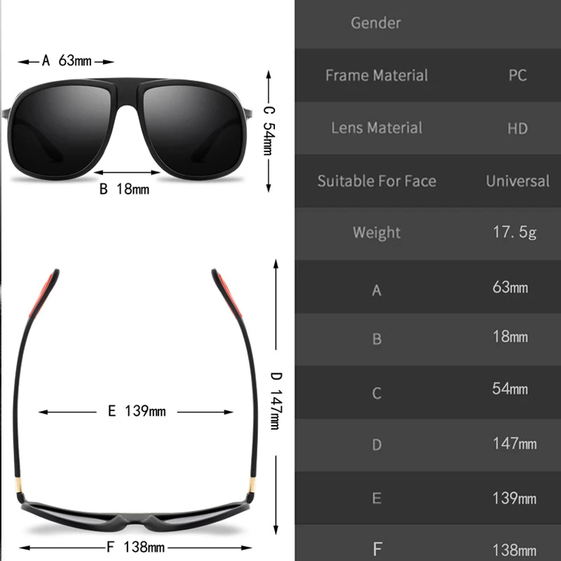 Классические поляризационные солнцезащитные очки для мужчин и женщин брендовые