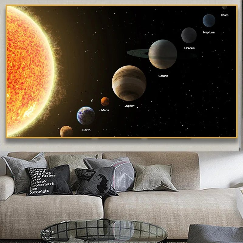 

Плакаты и картины с планетарными шарами, HD Печать Цельный Космос солнечная система, Современная Картина на холсте, настенное искусство для ...