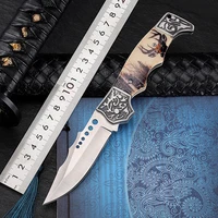outdoor high hardness folding knife camping self defense pocket knife gift storage tool portable fruit knife collection
