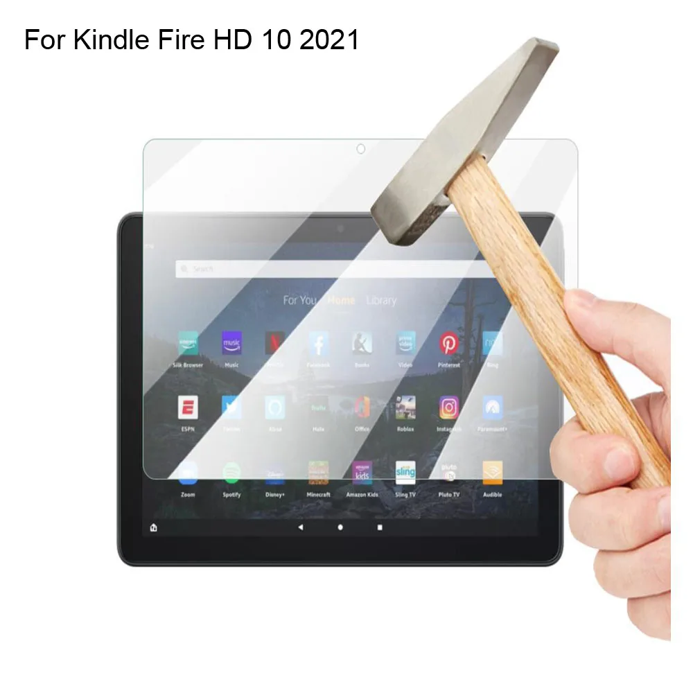 

1PC For Amazon Kindle Fire HD 10 2021 Glass Tempered Cover Glass for Kindle Fire HD Protection Screen Protector Protective Film