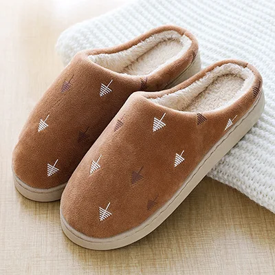 2019 зимние хлопковые тапочки для пар мужские теплые Нескользящие красивые