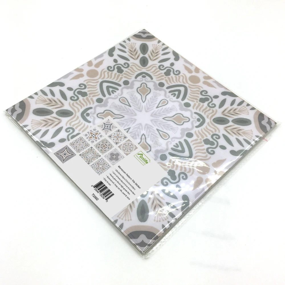 Funlife®Марокканская плитка с узором настенная наклейка обои маслостойкая