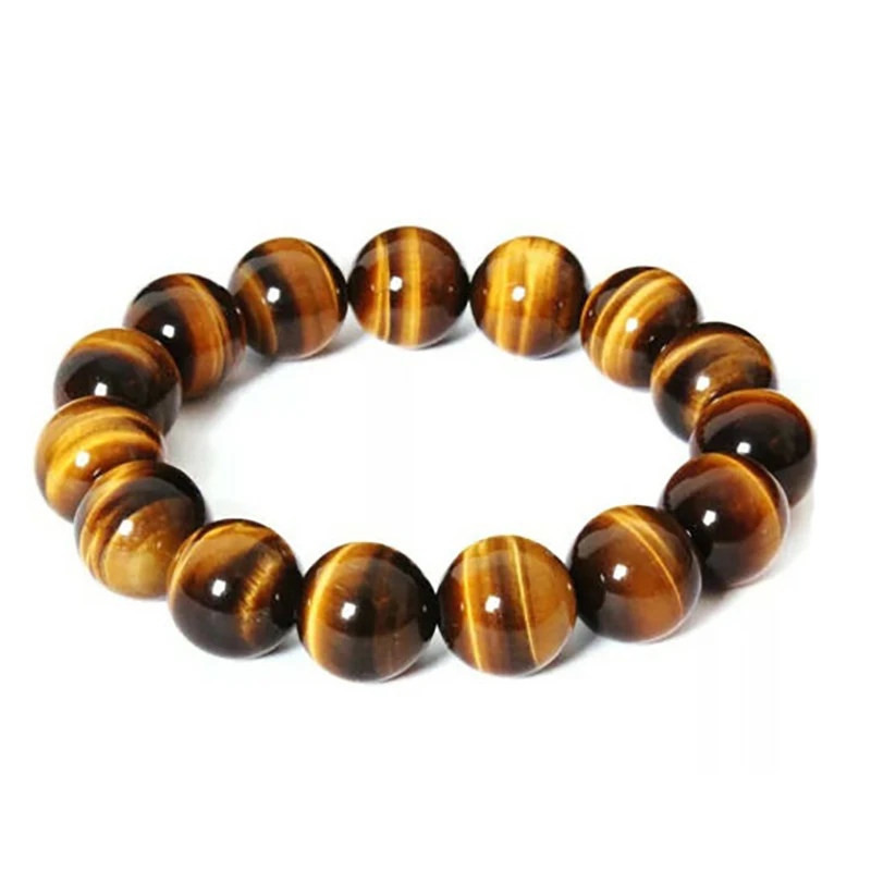 8 мм бусины тигровый глаз браслет для мужчин очаровательный натуральный камень