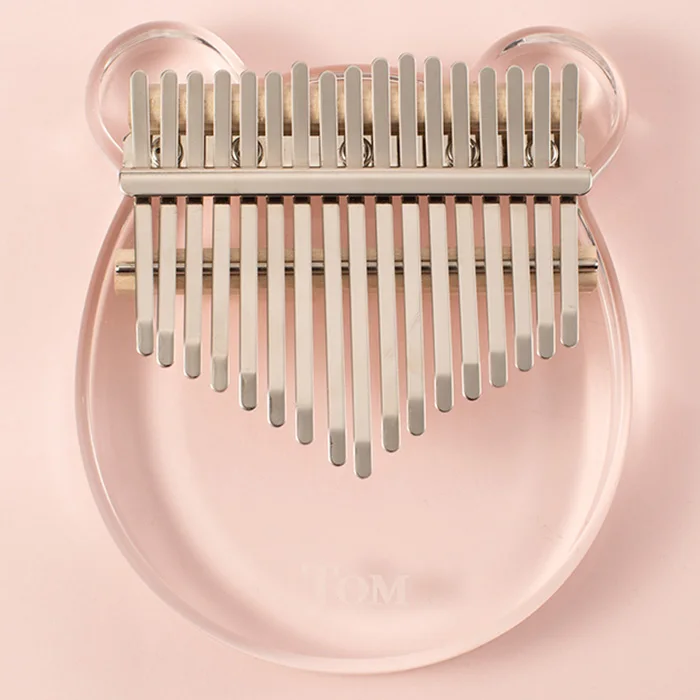 Прозрачная модель животного калимба пианино для больших пальцев с 17 клавишами