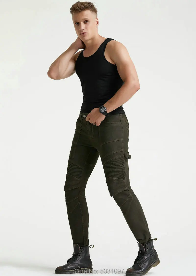 

Free shipping volero brown motorcycle trousers knight daily riding protetive jeans high quality moto sports leisure pants