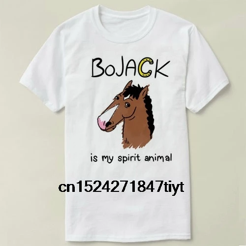 Футболка BoJack Horseman с коротким рукавом хлопковая для женщин и мужчин (1) |