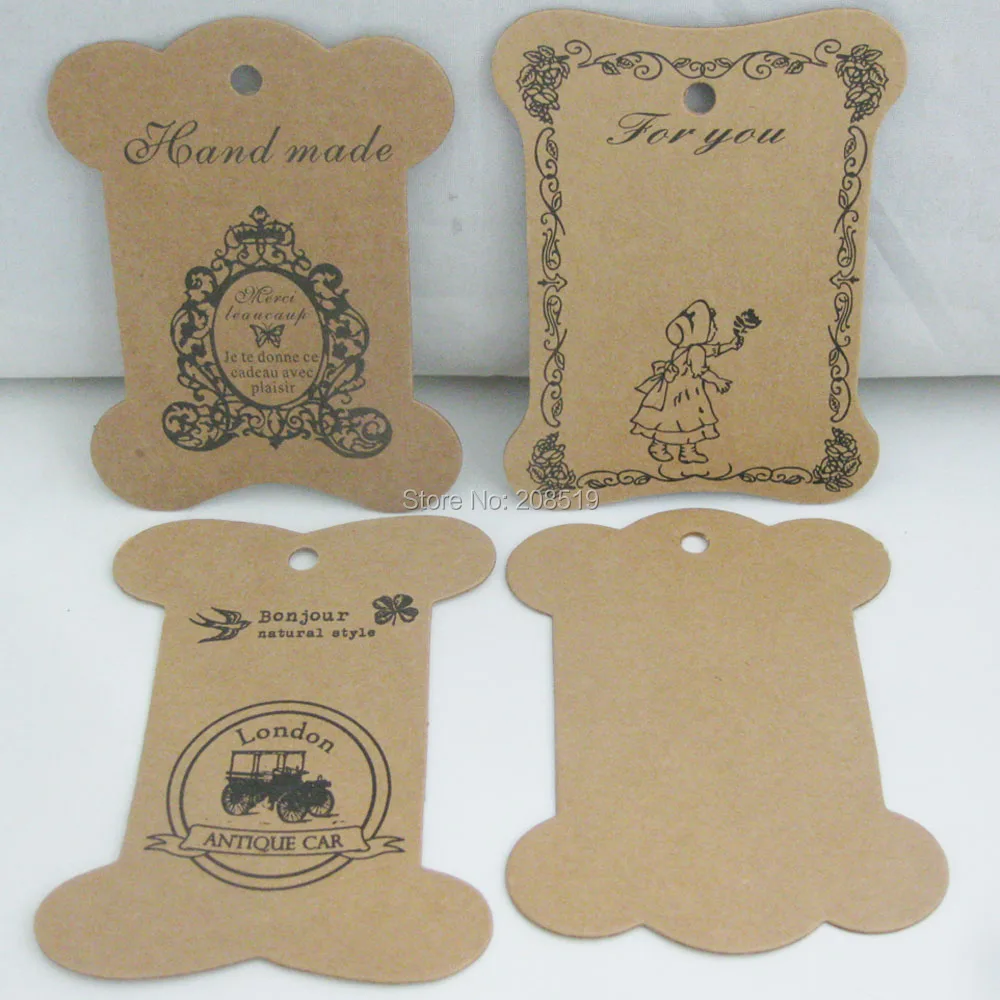 

8PCS Garment Tags Paper Card 10CM DIY Decorative Accessories