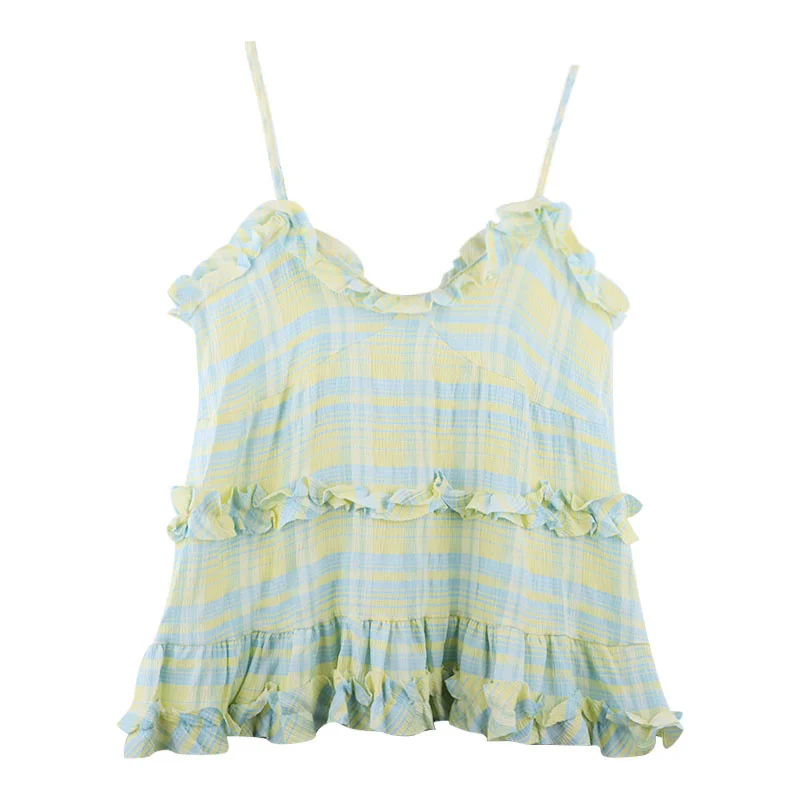 Женский жилет с V-образным вырезом без рукавов | Женская одежда