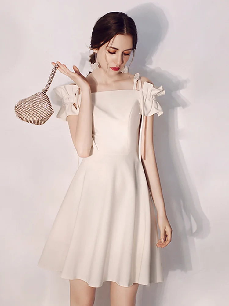 Платье цвета шампанского для французвечерние Высококачественная Модная