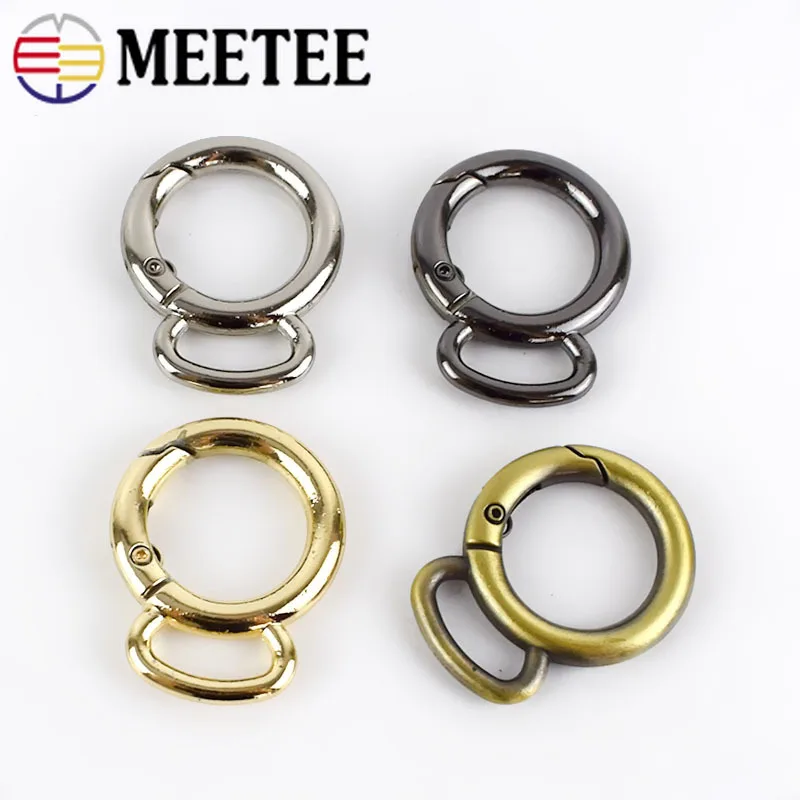 Meetee19 мм пружинное уплотнительное кольцо пряжки металлическая застежка для сумки
