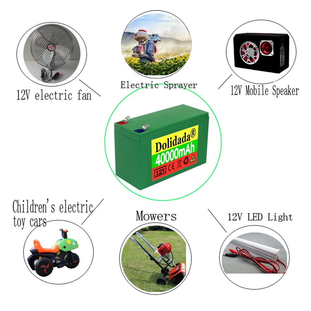 

The new 12 volt 3s7p lithium ion battery 40Ah is suitable for agricultural sprayer, sound reserve battery, golf cart and so on