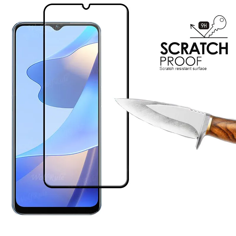 4 in 1 for oppo a16s glass for oppo a16s tempered glass phone film full cover glue screen protector for oppo a16 a16s lens glass free global shipping