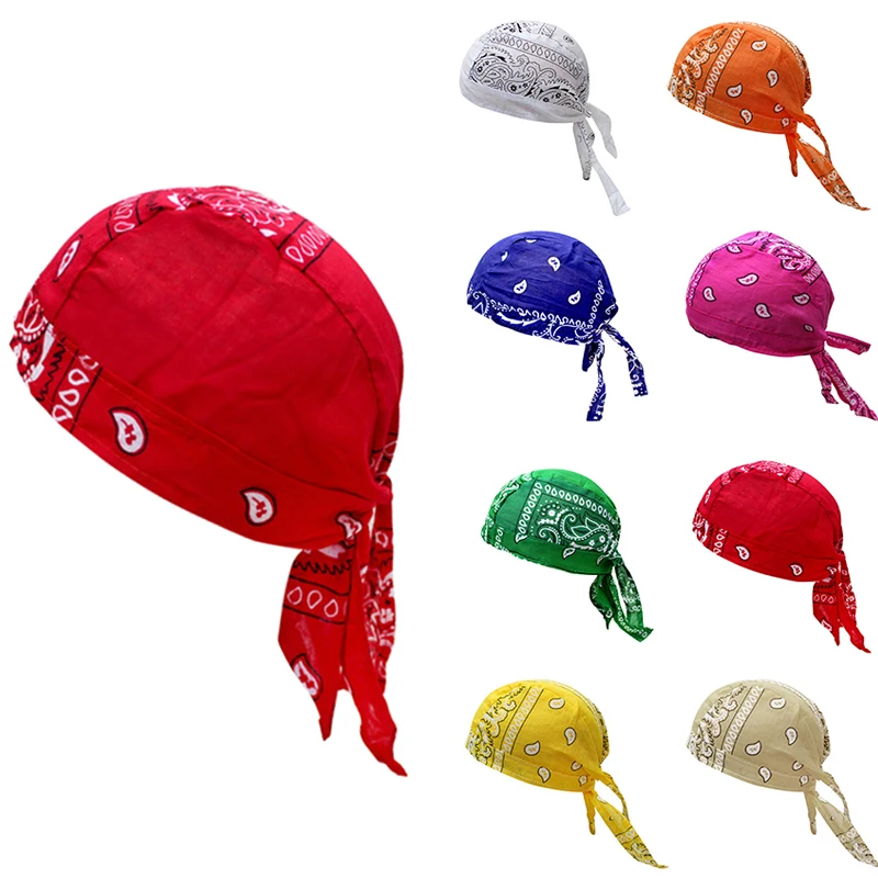

Unisex Pure Cycling Caps Summer Cooling Mens Running Riding Bandana Headscarf Ciclismo Pirate Hat Hood Quick Dry Headband