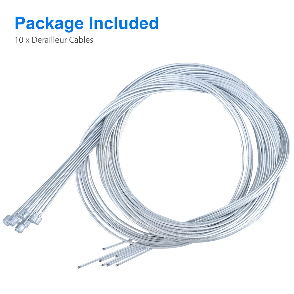 

10X Derailleur Cables Bicycle Shifter Derailleur Gear Rear Inner Cable