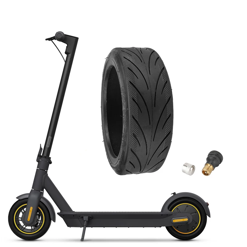 

Wanda 60/70-6.5 Inflatable Rubber Tubeless Tire with Valve for Xiaomi Ninebot G30 Max Electric Scooters/10 Inch Thickened Tyres