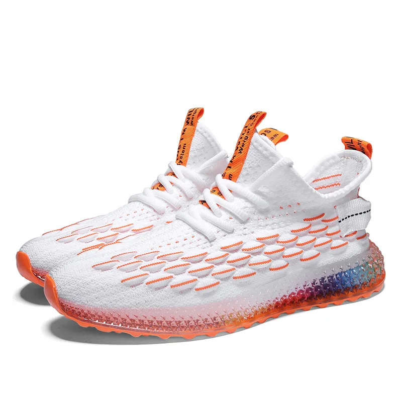 Осень зима 2019 мужская обувь Kanye West 350v2 Зебра серый оранжевый цвет мужские туфли